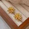 Pendientes Únicos de Diseñador con Forma de Espiga de Trigo en 3D para Mujer, Sencillos y Modernos, Pendientes Versátiles y Creativos de Celebridad de Internet