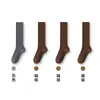 Meias Femininas Simples de Comprimento até o Joelho Estilo Coreano Outono/Inverno Algodão Aconchegante Meias Longas Várias Cores Disponíveis Fábrica de Meias Femininas Atacado