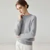 Nueva colección de otoño e invierno: suéter grueso de cuello redondo 100% cachemira con mangas raglán, con un patrón de punto texturizado, perfecto como capa base o jersey informal