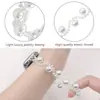 O Estilo Fresco e Simples é Adequado para Pulseira Apple Watch Ss9, Pulseira Bracelete iWatch 87654Se Trançada com Pérolas