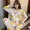 Corea del Sur Dongdaemun Pijamas Nuevos para Mujer Ins Cuadros Rosas y Verdes Ropa de Casa Se Pueden Usar Afuera Cárdigan Fabricante de Ropa Lista Venta al por Mayor