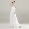 Disfraz de Danza Clásica Camisa de Gasa Fluida Ropa de Práctica tipo Hada Traje de Presentación de Danza Étnica Parte Superior Estilo Antiguo Súper Hada Spandex
