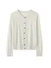 Cardigan de punto fino de lana de 60 hilos con cuello redondo para mujer, primavera y otoño, nuevo, versátil, holgado, chal exterior estilo francés, top de punto