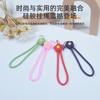 Nuevo cordón de silicona para teléfono móvil transfronterizo, de color corto, antipérdida, llavero y pulsera.