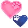 Llavero de pata de oso de amor molde de silicona Molde para decoración de pastel de chocolate fondant Molde para aromaterapia de coche
