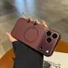 Adequado para iPhone 18 Pro Max Capa de Celular Magnética com Textura de Lichia Estilo Pele Apple 17 Cobertura Total Capa Protetora à Prova de Queda