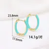 Venta Caliente Transfronteriza Esmalte Goteo Glaseado Lujo Ligero Temperamento Moda Pendientes Pendientes Pendientes Retro Pendientes de Mujer de Gama Alta Venta al por Mayor