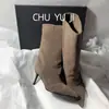 Nueva colección otoño 2026: botines retro con efecto adelgazante, con punta fina, tacón alto y diseño sin cordones, perfectos para combinar con pantalones