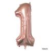 Balão de alumínio digital de 16 polegadas ouro e prata rosa ouro 0-9 decoração de festa de casamento aniversário balão de folha de alumínio