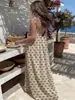 2026 Transfronterizo Amazon Nuevo Vestido de Casa Suelto Estampado sin Tirantes para Mujer Vestido de Playa