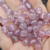 Cuentas Redondas de Ágata Rosa-Morado, Cuentas Sueltas de Jade Tipo Hielo, Pulsera de Calcedonia de 8 mm, Collar, Accesorios para Joyería, Venta al por Mayor de Cuentas de Jade