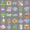 50 adesivos coloridos originais de desenhos animados de animais pequenos decoração criativa de adoração card goo caderno telefone adesivos DIY