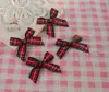 Cinta a Cuadros de 1 cm con Accesorios de Moño Atado a Mano Fabricante Cinta para Envolver Regalos al por Mayor Dulces Joyería DIY Caja de Regalo