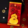 Sobre Rojo de Peluche 3D Año del Caballo 2026 Nuevo Lindo Dibujo Animado Creativo Sobre de Dinero de Año Nuevo para Niños
