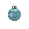 Enfeites de Bola de Natal Brilhantes Coloridos com Lantejoulas e Padrão de Caracol Branco Deslumbrante Decorações de Árvore de Natal