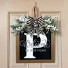 Decoración de Puerta Delantera Personalizada con 26 Letras Inglesas, Letrero para Puerta, Arreglo de Accesorios, Manualidades de Madera, Adornos Colgantes