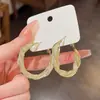 Pendientes de Aro Grandes Clásicos Elegantes para Mujer, Pendientes Retro de Alta Gama, Pendientes de Aro Únicos Exagerados, Círculos de Aleación de Titanio