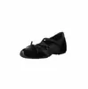 Sapatos Mary Jane de Ballet Esportivo com Aumento Oculto de Altura Patchwork de Pele de Ovelha Outono 2026 Tira de Couro Genuíno com Laço Sapatos Individuais Femininos
