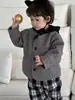 Roupas Infantis 2026 Novas Roupas de Inverno Estilo Coreano Roupas Infantis Outono e Inverno de Bebê Roupa Externa de Lã Conjunto de Fleece para Meninos