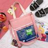 Bolso de lona de primavera y verano 2023, bolso artístico juvenil, bolso bandolera de gran capacidad, bolso escolar sencillo para mujer.