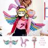 [Envío Gratis] Alas de Mariposa Verano Niños Diademas Decorativas, Cintas para el Cabello, Globos, Varitas Mágicas Balala, Puestos de Mercado Nocturno