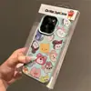 Coleção de Animais de Desenho Animado Maçã 15promax Capa de Celular iPhone14 Padrão Lichia 16 Padrão de Couro 13 Resistente a Quedas 12 Macia
