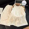 Pijama de Algodón Nube para Mujer, Estilo Verano con Copas en el Pecho, Dulce Estilo Pastoral, Conjunto Delgado de Tres Piezas, Ropa para el Hogar que se Puede Usar Afuera