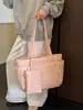 Bolso tote simple de gran capacidad para estudiantes, bolso de hombro para el trabajo, bolso de mano para portátil, bolsa ligera y versátil para viajes al aire libre
