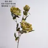 Zhi Yao Tacto de Mano Rosa Estilo INS Transfronterizo Flor de Simulación Flor Artificial Plantas Verdes Venta al por Mayor Decoración de Bodas Artesanía Fabricante
