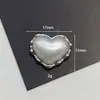 Accesorios de joyería con cuentas grises de temperamento, base de aleación, perla, accesorios de amor, aretes de alto diseño, accesorios para el cabello, materiales para ropa