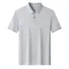 Camisa Polo Personalizada de Manga Corta con Logo Imprimible para Hombre, Algodón Puro, Nuevo Estilo de Verano, Casual de Negocios, Camiseta Holgada y Transpirable para Hombre