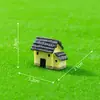 Adornos de micropaisaje de musgo, 6 casas de paja, resina, casa pequeña, manualidades creativas, estilo Zakka