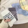 Meias de Lã Outono e Inverno Fair Isle Cachorrinho Laço Meias Quentes de Cano Médio Estilo Japonês Engrossadas Estilo Natalino Meias Femininas
