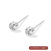 Pendientes de circonita pequeños, elegantes y a la moda, de plata de ley s925. Nuevos pendientes con agujeros para las orejas, pequeños y exquisitos, de alta gama y combinables.