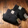 Pantalones Nuevos de Hombre Otoño e Invierno 2024 Cálidos de Algodón Derretido Gruesos Versátiles Sin Planchar para Hombres de Mediana Edad Rectos Holgados Casual de Negocios