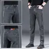 Jeans da Moda de Alta Qualidade para Homens, Novo Estilo Primavera e Outono, Corte Reto Solto, Calça Longa Casual Versátil da Marca da Moda para Homens