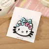 Pinza para el Cabello de Acetato Hello Kitty 3D en Relieve para Niñas, Pinza de Pico de Pato Dulce y Linda de Gatito Kt, Adorable Cabeza de Gatito, Versátil