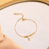 Collar de bambú nuevo 2024 cadena de clavícula para mujer acero de titanio no se desvanece diseño de nicho alto traje de joyería marea