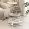 Taburete pequeño con ruedas, taburete bajo con ruedas universales, taburete para niños pequeños, taburete perezoso para uso doméstico, silla pequeña para maniobrar fácilmente, taburete popular en línea