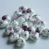 Decalque em Forma de Coração Cerâmica Colorida Furo Médio Contas de Cerâmica Estilo Chinês Artesanal Acessórios DIY Acessórios para Pulseira Colar Material