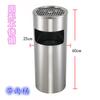 Papelera de acero inoxidable para lobby de hotel con columna para colillas y cenicero para área de fumadores exterior elevador Zhao Zhuyou