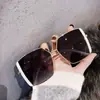 Gafas de sol cuadradas de marco grande de moda, versión coreana 2022, de alta definición para mujeres con caras grandes, protección solar, para conducir, fotografía callejera