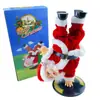 Brinquedo Elétrico do Papai Noel que Sobe em Contas e Escadas, Papai Noel Subindo pela Chaminé, Presente de Natal Criativo