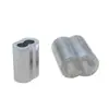 Arneses con funda de aluminio Tubo de aluminio en forma de 8 Hebilla de anillo de corazón de pollo de acero inoxidable 304 Hebilla especial para cable de acero Collar de doble orificio