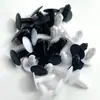 Clips para Coche, Remaches en Forma de Árbol Negros y Blancos, Remaches en Forma de Árbol para Estantes de Muebles, Clips de Navidad, Clips de Techo para Carrocería de Coche