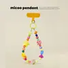 Corrente de celular DIY original com contas de dopamina, acessório popular fofo para bolsa de menina, alça de mão anti-perda para câmera CCD