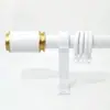 Riel para cortina de aleación de aluminio engrosado Barra romana para cortina juego completo Barra simple silenciosa Barra doble fabricante en stock venta al por mayor