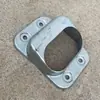 Accesorios para Barandilla de Acero Zincado Asiento Fijo Base Galvanizada Conector de Tubo Cuadrado Pieza de Extensión para Balcón Ensamblaje de Escalera Barandilla