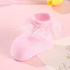 Calcetines de algodón de verano para niños, finos, de malla para bebé, estilo princesa, para niñas, de baile, antideslizantes, con encaje, fabricantes, venta al por mayor