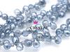 Agujero Horizontal Cristal de Fresa Cristal Facetado Cuentas Sueltas Bombilla de Luz Perlas Destellantes Accesorios para Joyería Hecha a Mano DIY Decoración Colgante para Coche